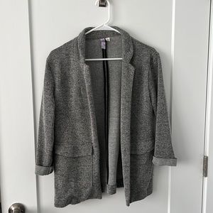 Grey Open Blazer